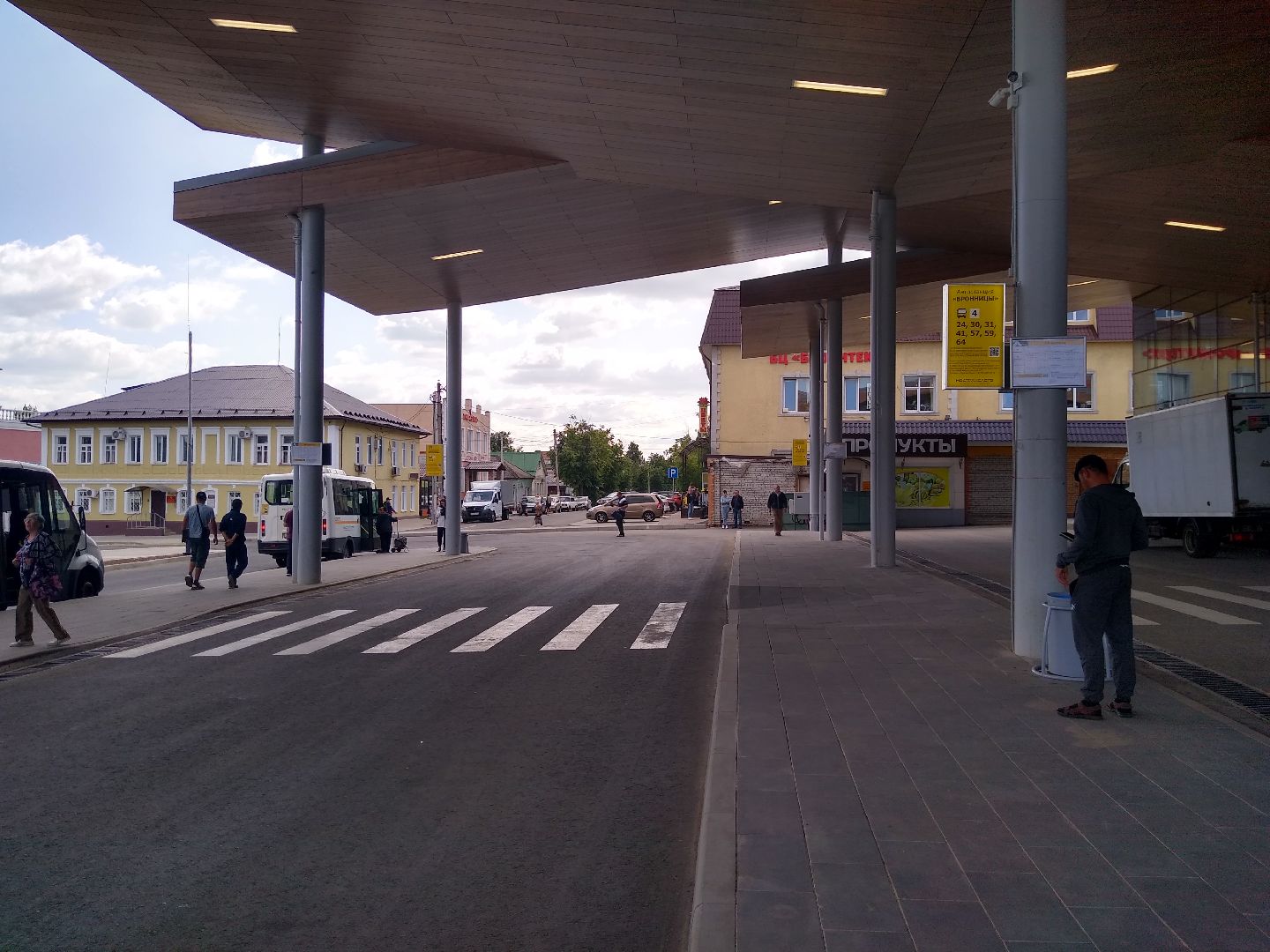 Бронницы, транспорт, обновлённая автостанция