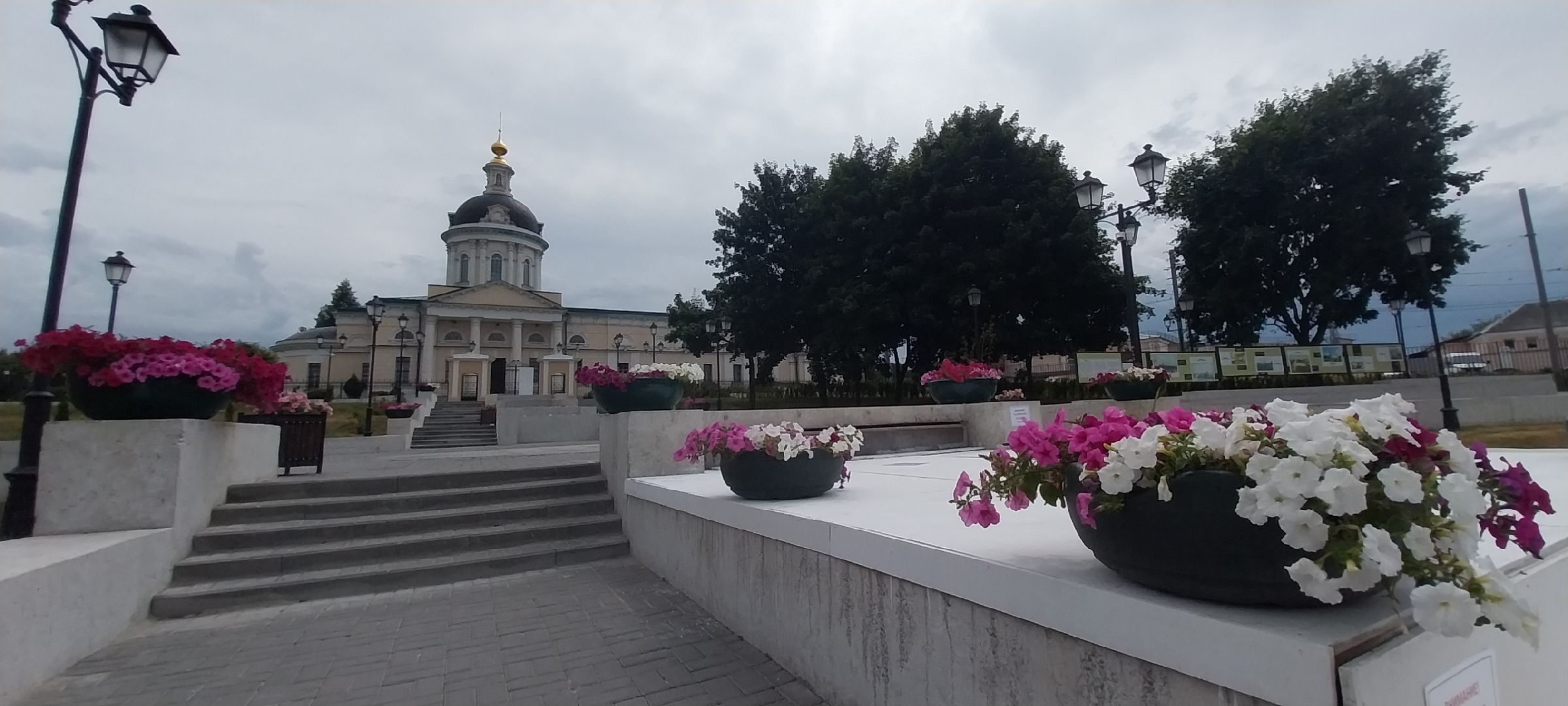 Коломна, фонтаны, набережная