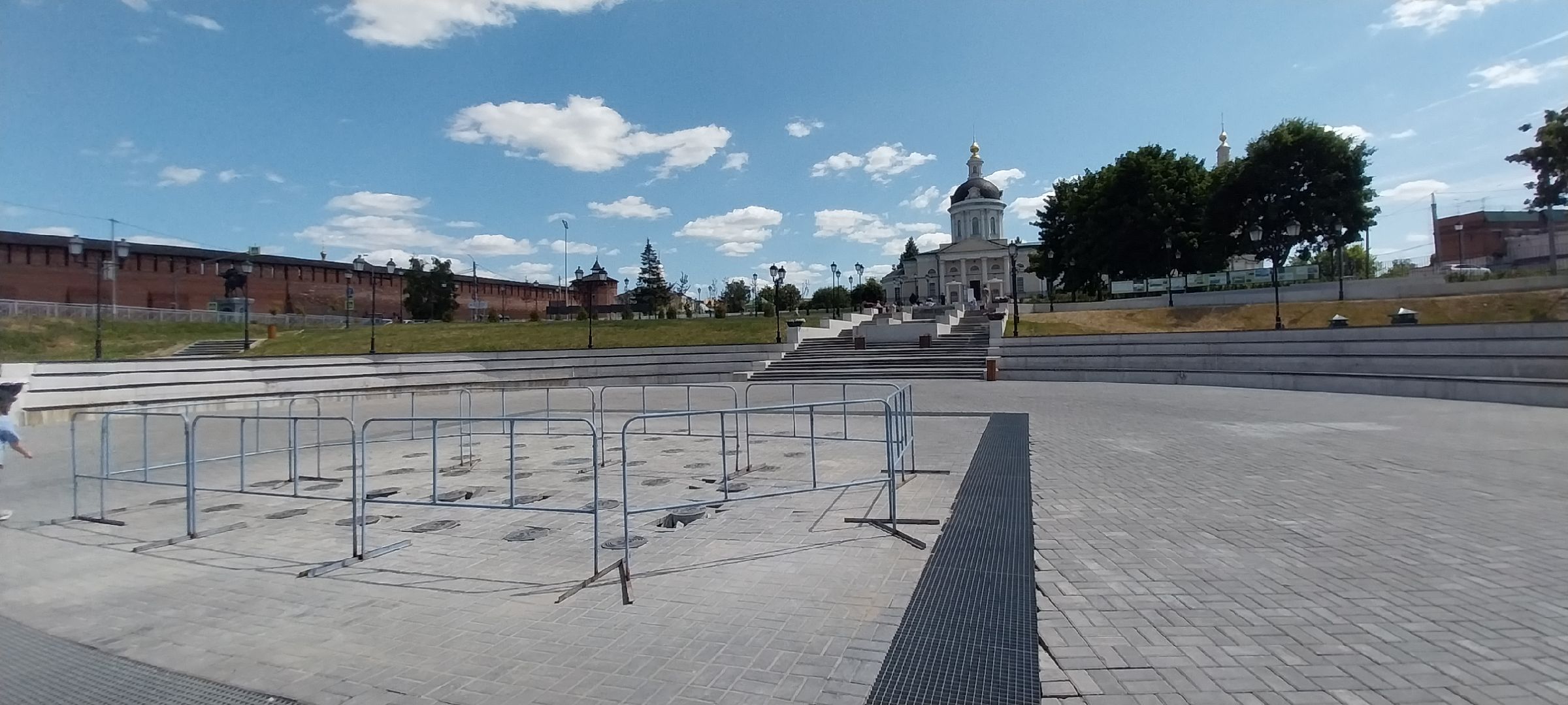 Коломна, фонтаны, набережная