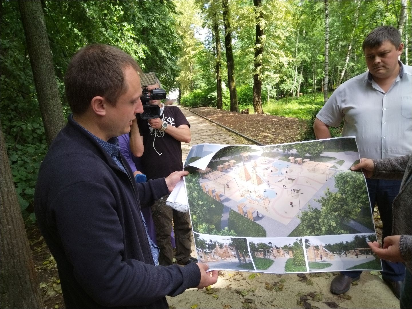 реконструкция парка, Мытищи, центральный парк, фонтан