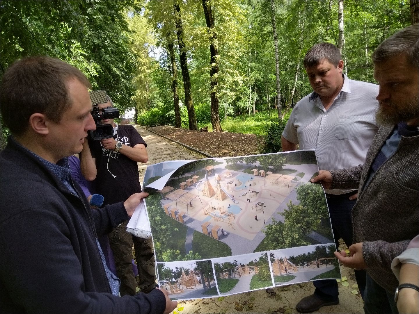 реконструкция парка, Мытищи, центральный парк, фонтан