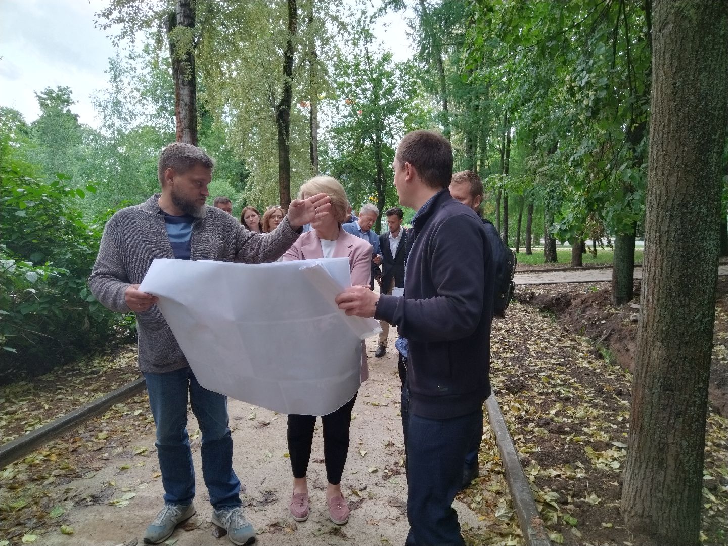 реконструкция парка, Мытищи, центральный парк, фонтан