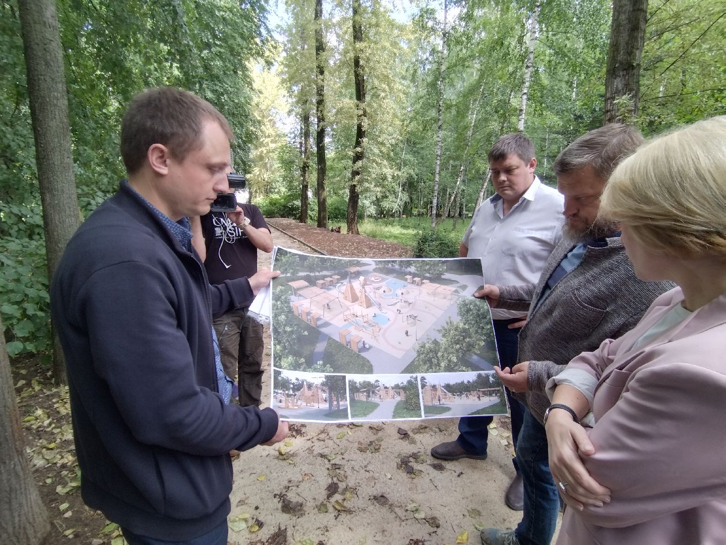 реконструкция парка, Мытищи, центральный парк, фонтан