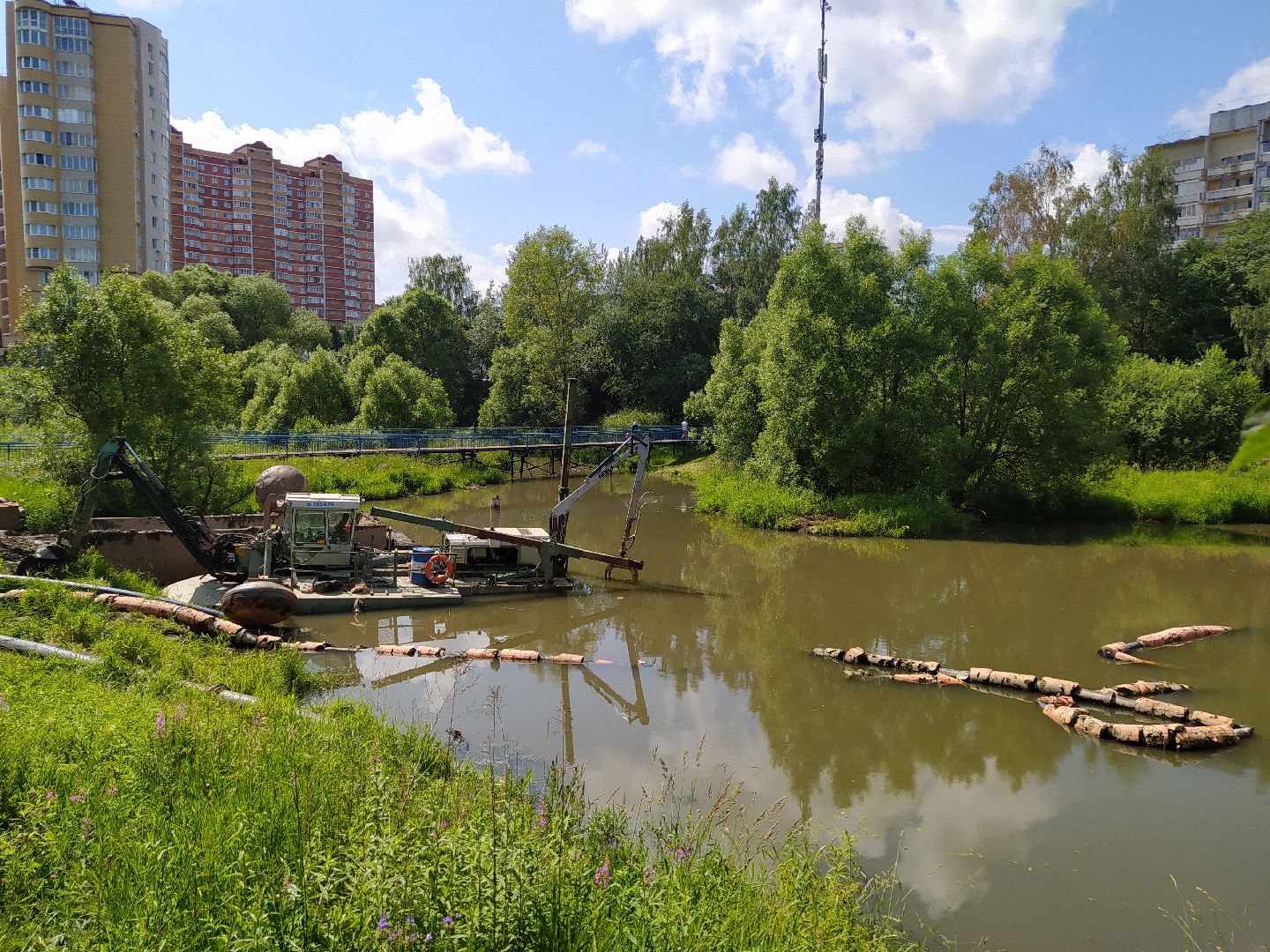 Нахабино, река, очистка, экология