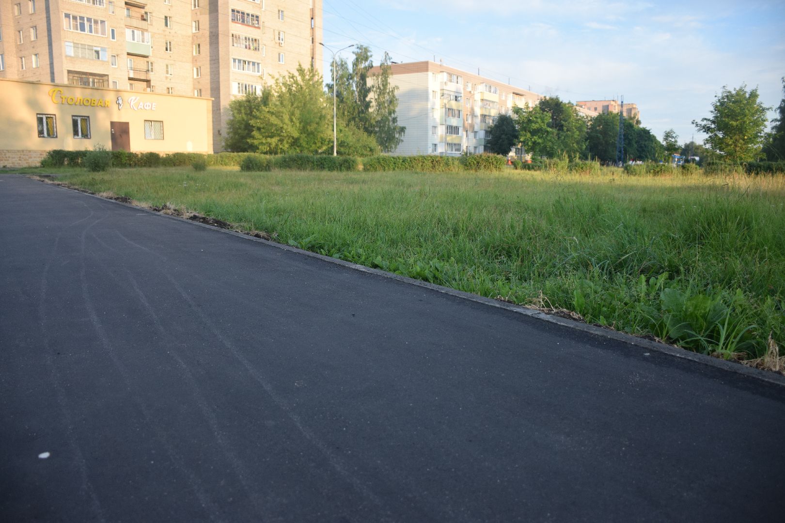Электрогорск, городской округ Павловский Посад, благоустройство, тротуар, асфальт, дорога, люди