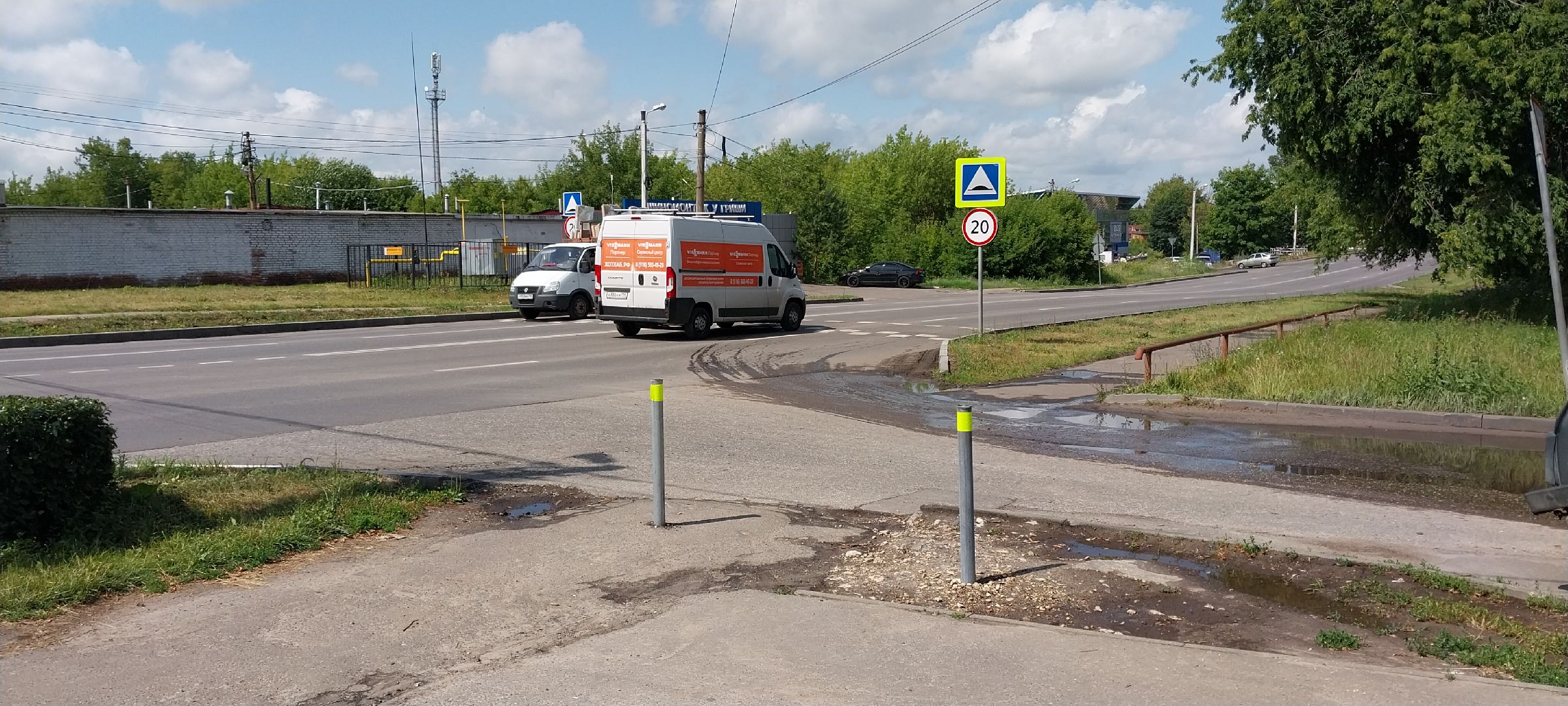 Коломна, дороги, ограждения