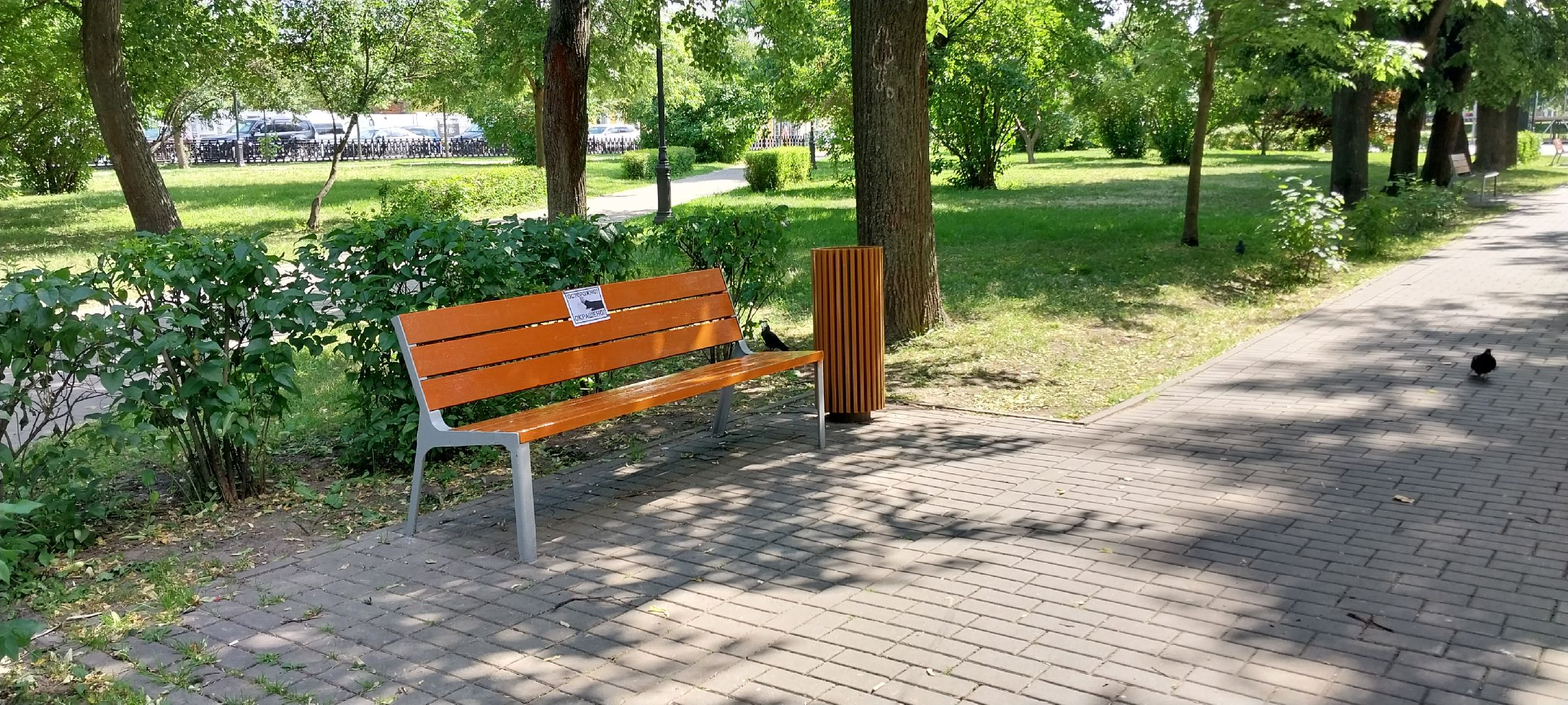 Коломна, лавочки, сквер