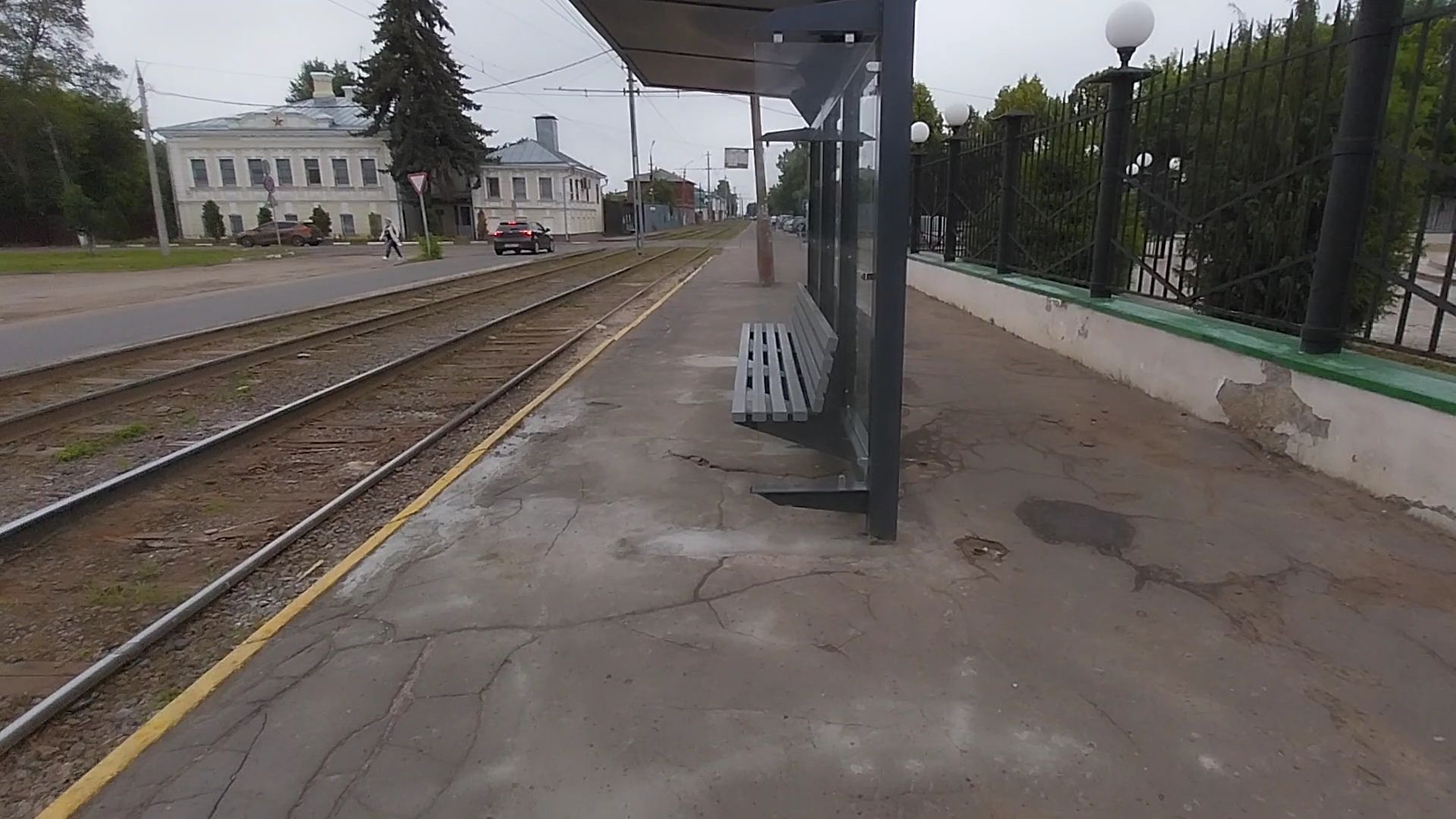 Коломна, остановка, пассажирский павильон