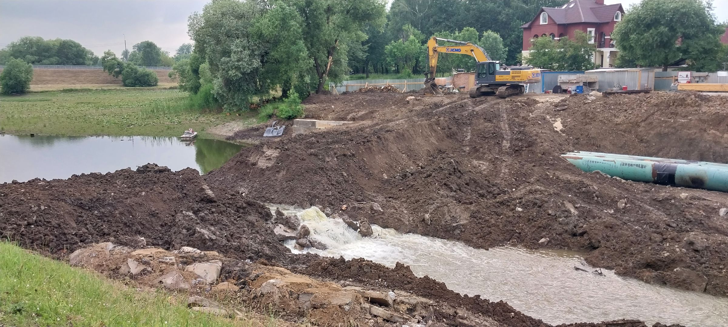 Коломна, капитальный ремонт, плотина