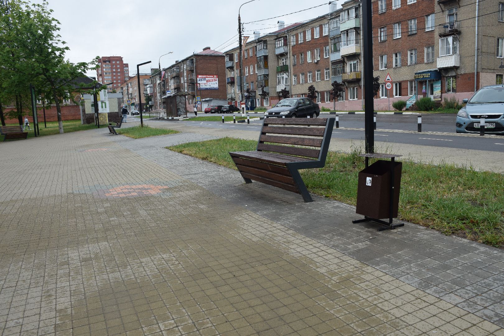 Павловский Посад, городской округ Павловский Посад, благоустройство, Октябрь, дом культуры, урны