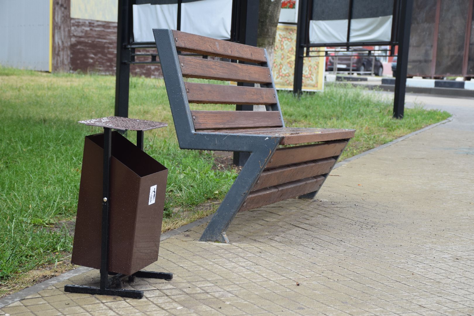 Павловский Посад, городской округ Павловский Посад, благоустройство, Октябрь, дом культуры, урны