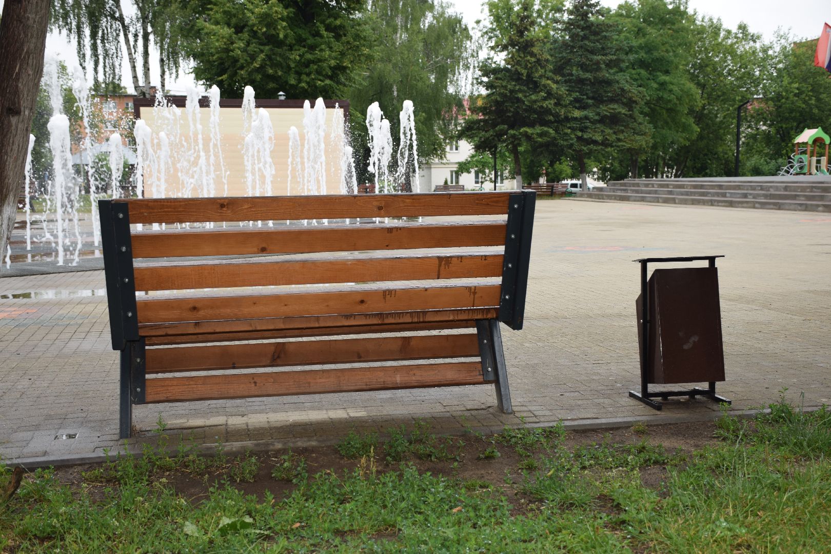 Павловский Посад, городской округ Павловский Посад, благоустройство, Октябрь, дом культуры, урны