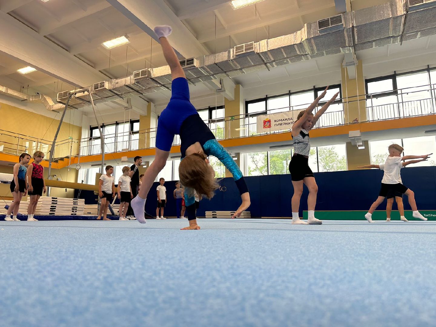 Летние спортивные сборы, спортивная гимнастика, Наро-Фоминск, акробатика