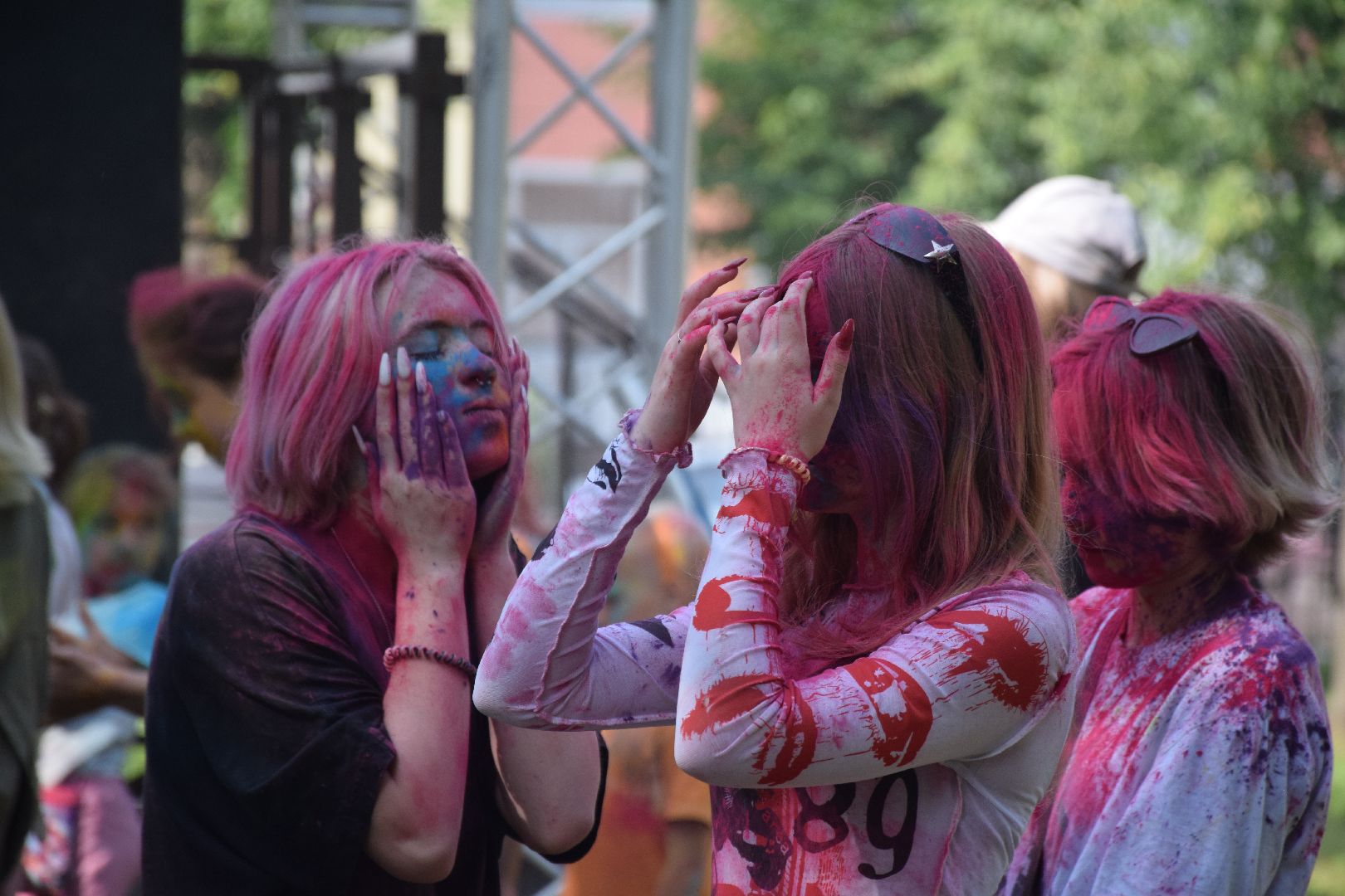 Павловский Посад, городской округ Павловский Посад, дети, праздник, холи, краски, ярко