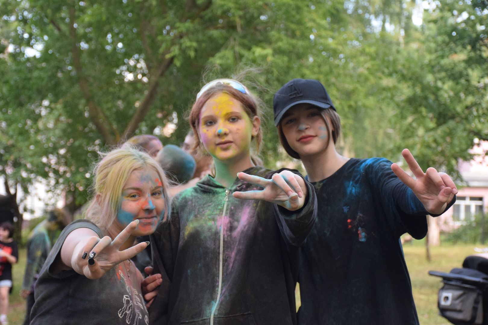 Павловский Посад, городской округ Павловский Посад, дети, праздник, холи, краски, ярко