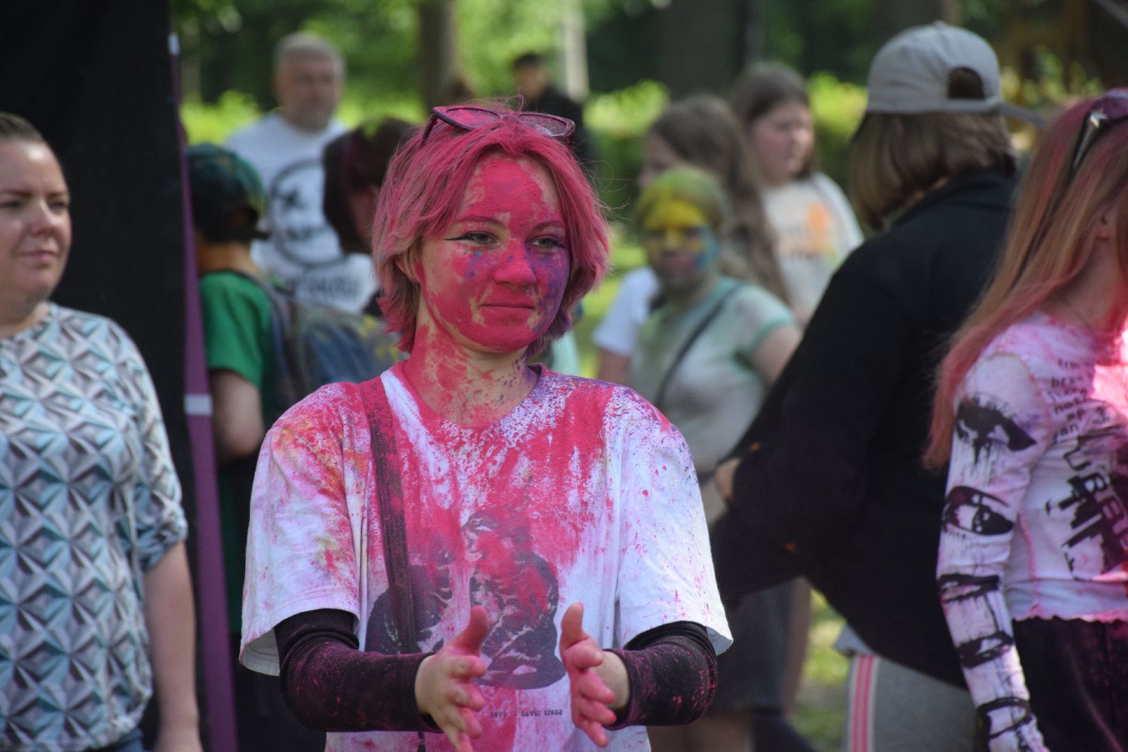 Павловский Посад, городской округ Павловский Посад, дети, праздник, холи, краски, ярко