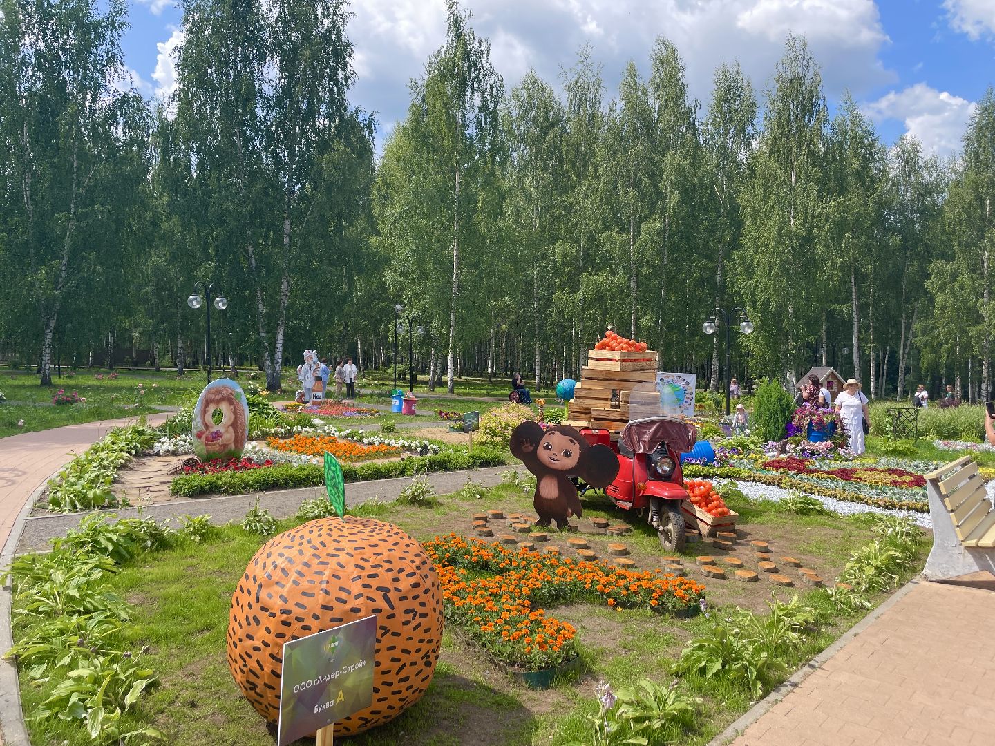 Клин, фестивали, цветы, общество