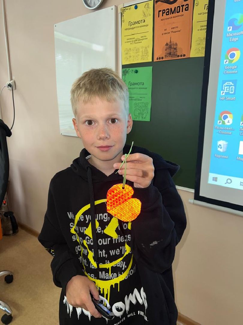 Госавтоинспекция, световозвращающие брелки, дети, Дубна