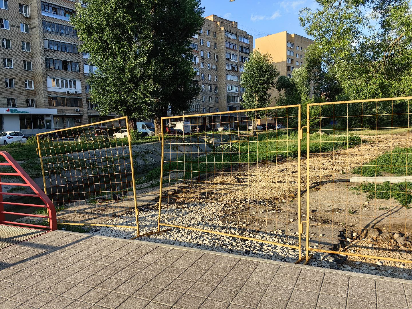 Сквер, благоустройство, велопарковка, перемены, беседка, площадка