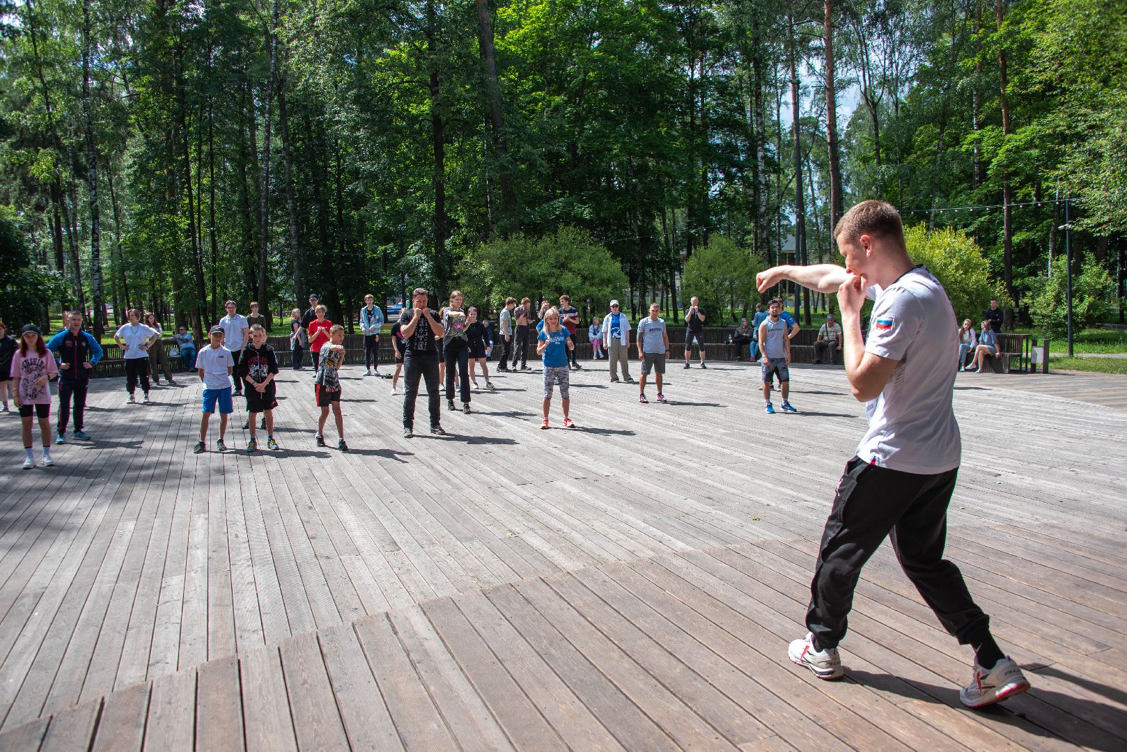 Балашиха, Подмосковье, спорт, бокс, парки, мастер-классы, сила России, Дмитрий Двали