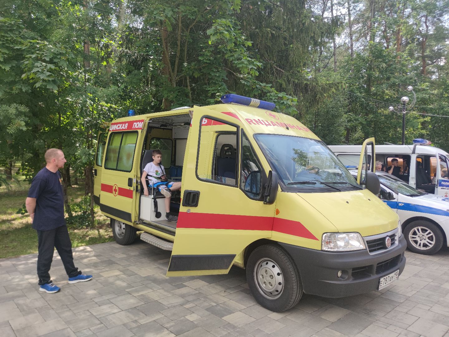 Праздник, Госавтоинспекция, дети, парк, лето, Дубна