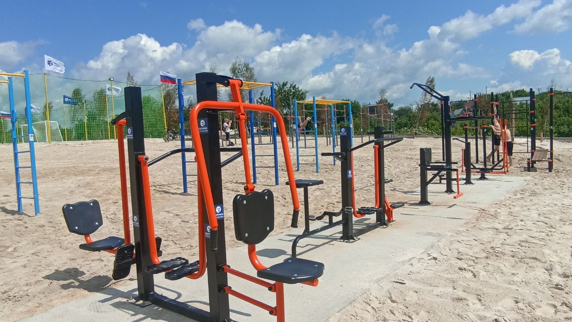 Серпухов, Подмосковье, воркаут, спорт, пляж на Оке, гимнастика, тренажеры, турники