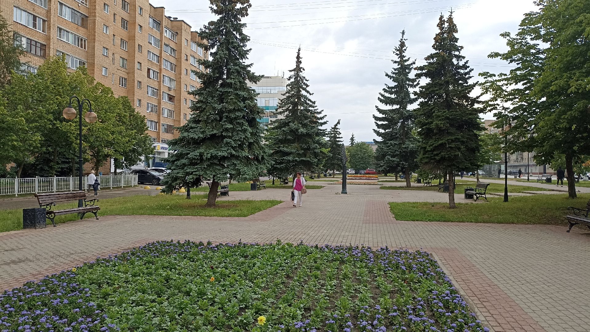Серпухов, Подмосковье, клумбы, цветы, общественное место