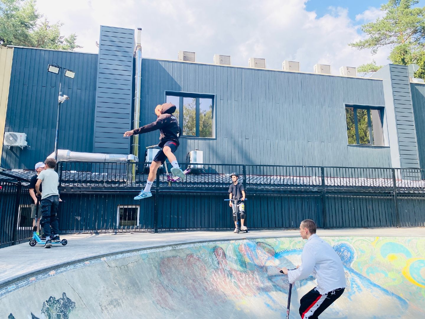 Домодедово, парк Елочки, самокат, велосипед, соревнования