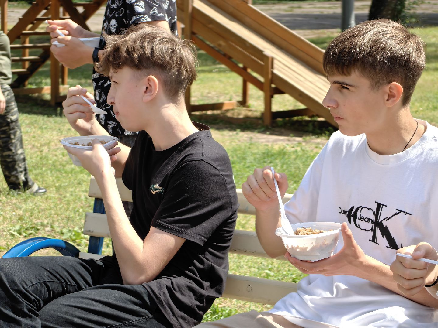 Полевая кухня, каша, гречка, лагерь, состязания, дети