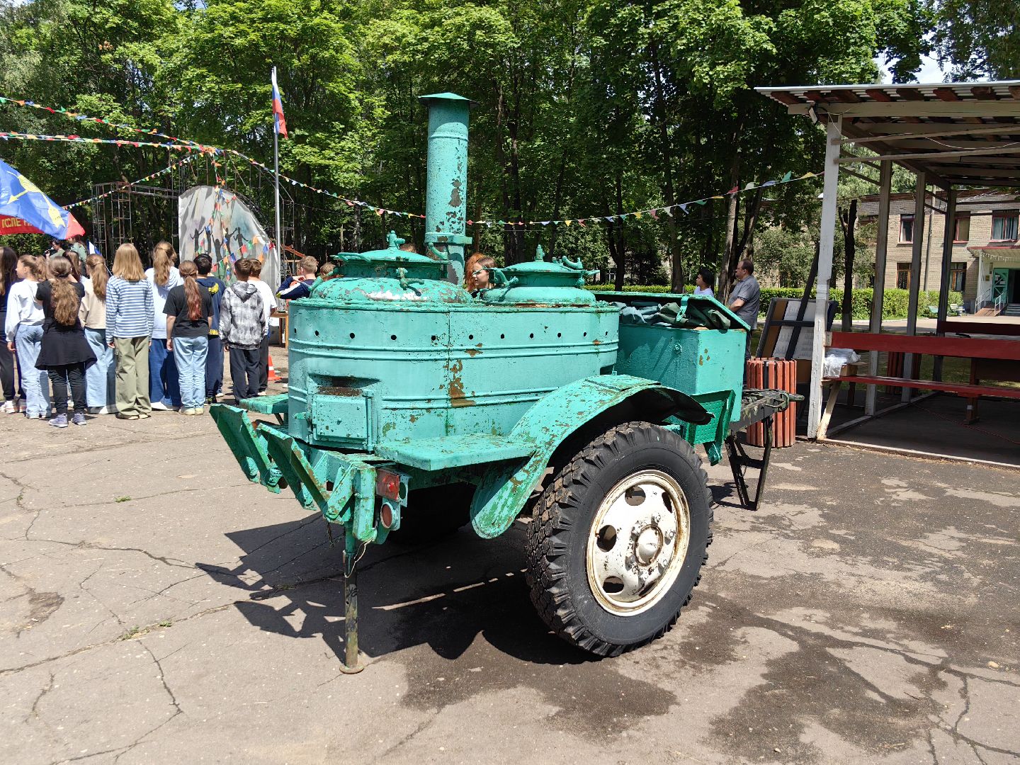 Полевая кухня, каша, гречка, лагерь, состязания, дети