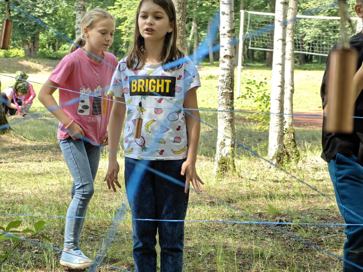 Лабиринт, игра, лагерь, испытание