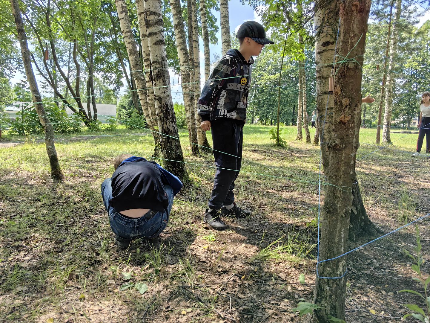 Лабиринт, игра, лагерь, испытание