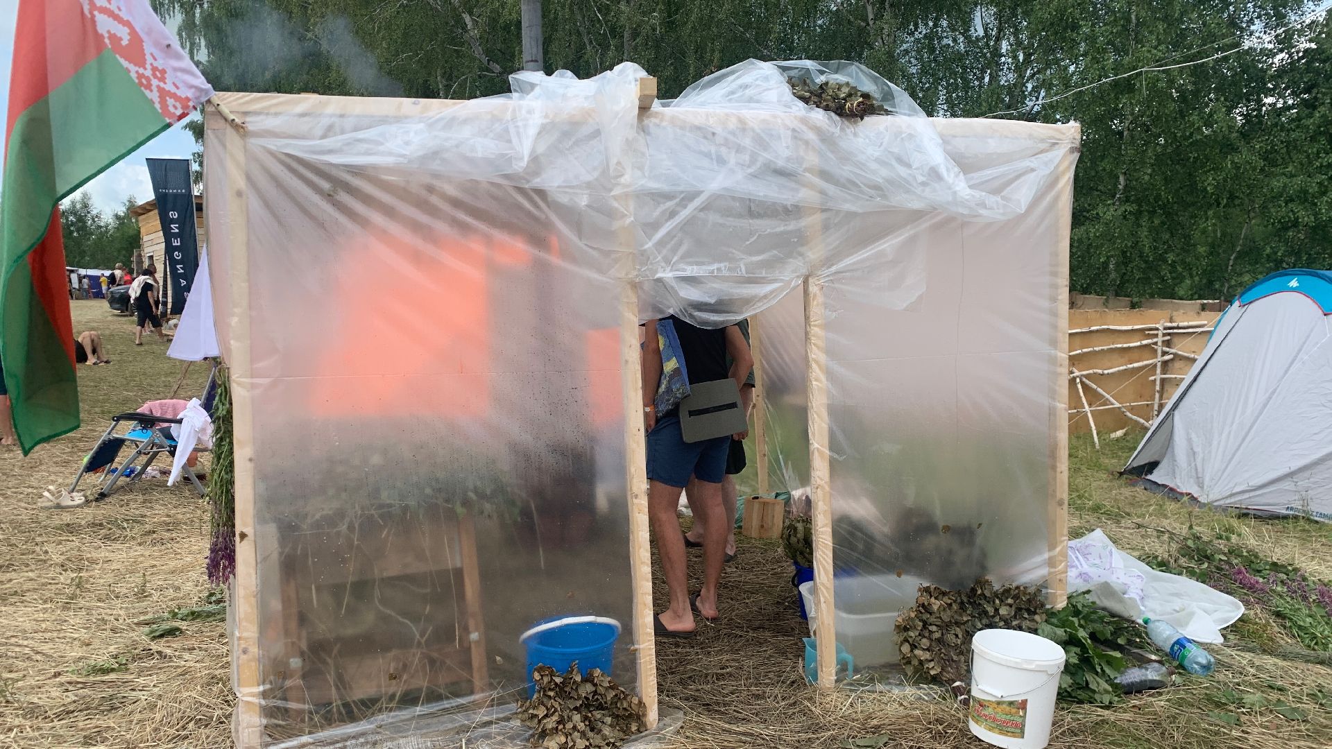 Кашира, Банный Спас, партизанская баня