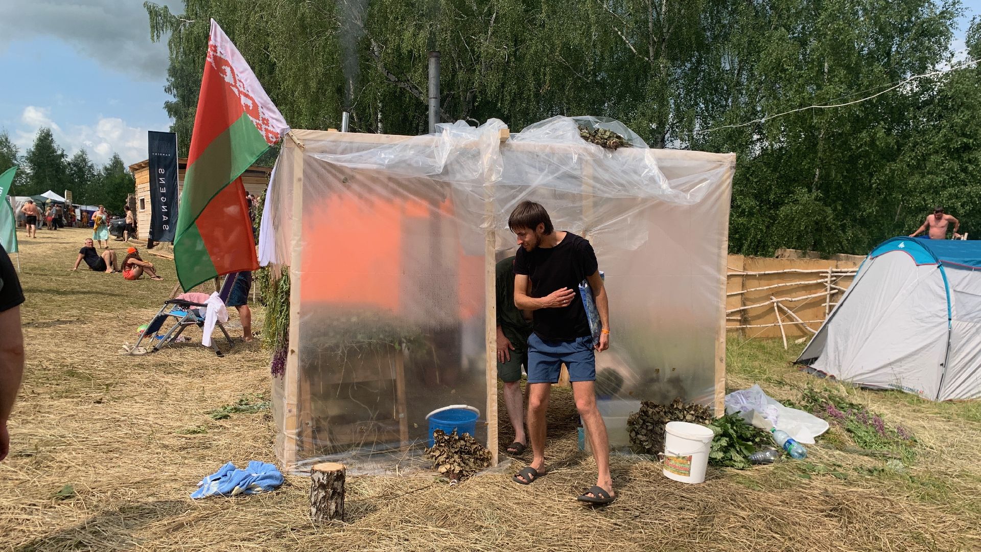 Кашира, Банный Спас, партизанская баня