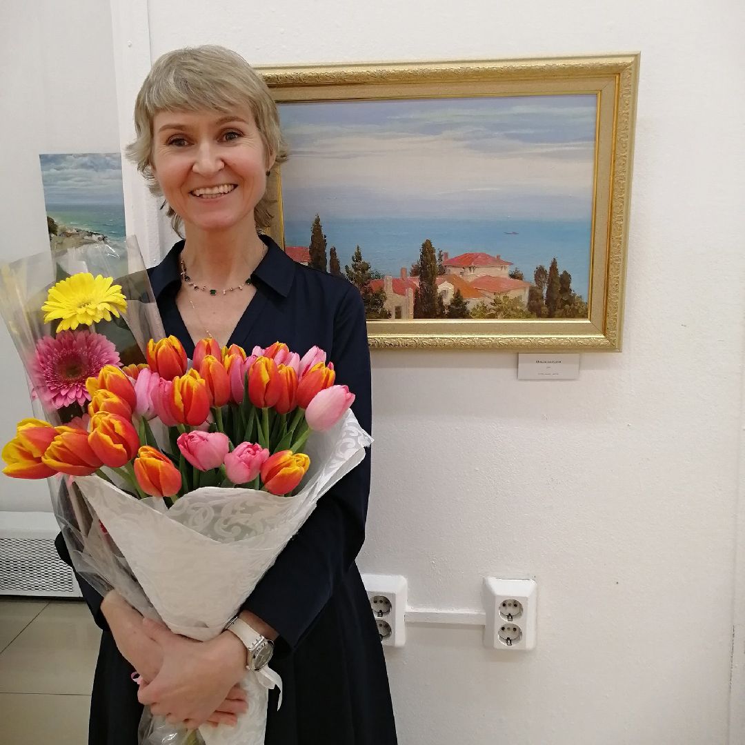 культура, выставка, музей, картины, солнце, художница, картина маслом, Реутов