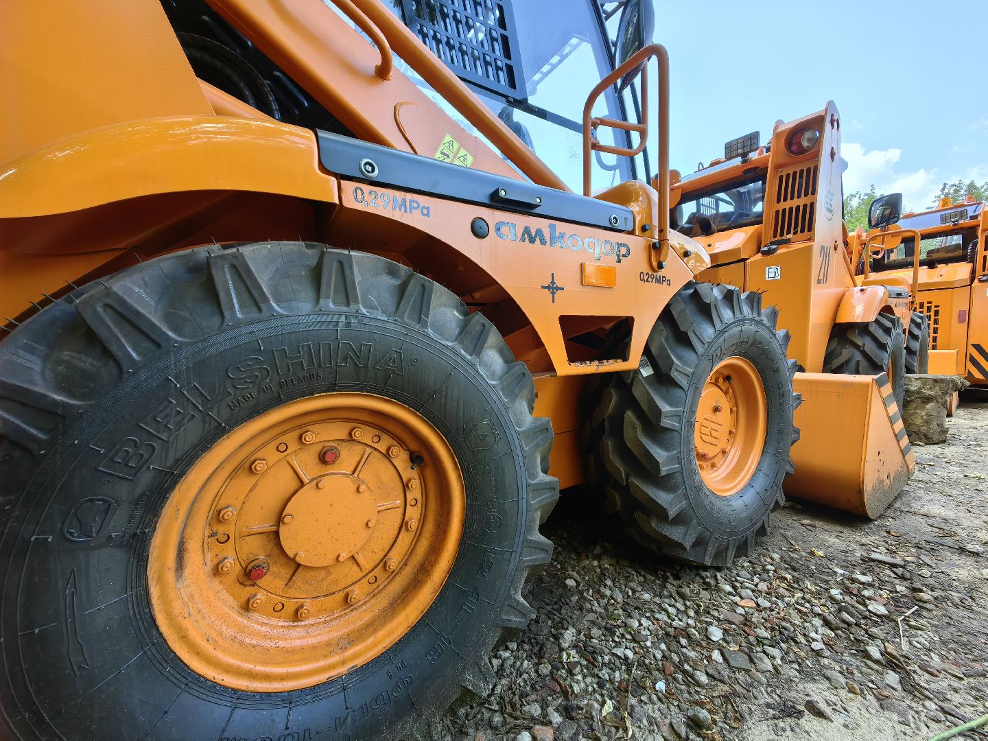 Техника, мини-погрузчик, парк, уборка