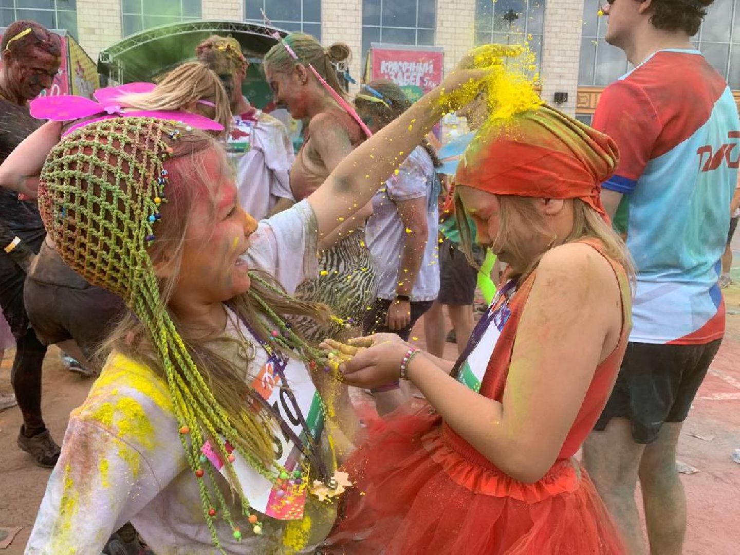 Спорт, медицина, забег, марафон, красочный забег, лето в подмосковье,