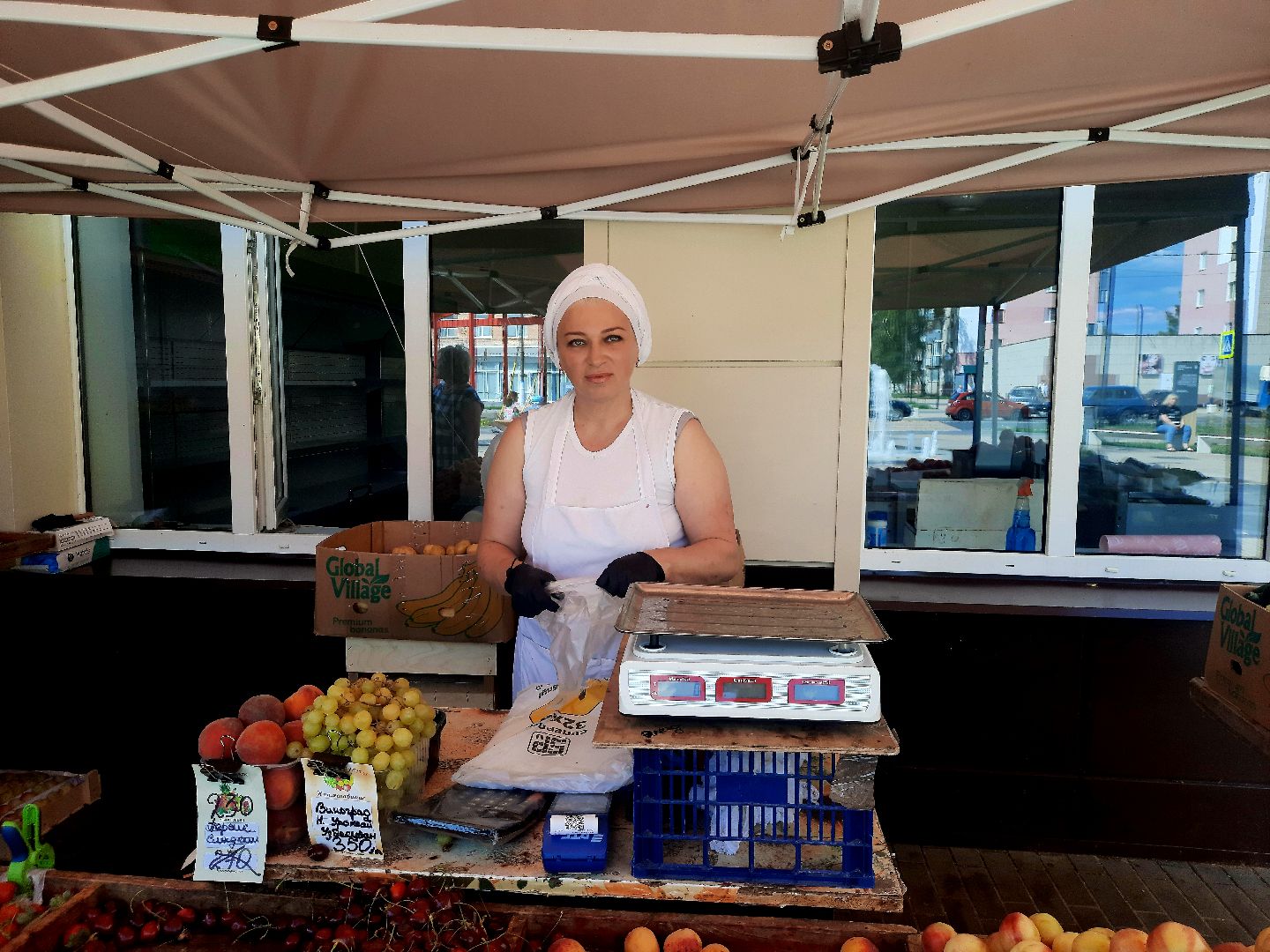 #шатура, #уличная_торговля, #фрукты, #палатки