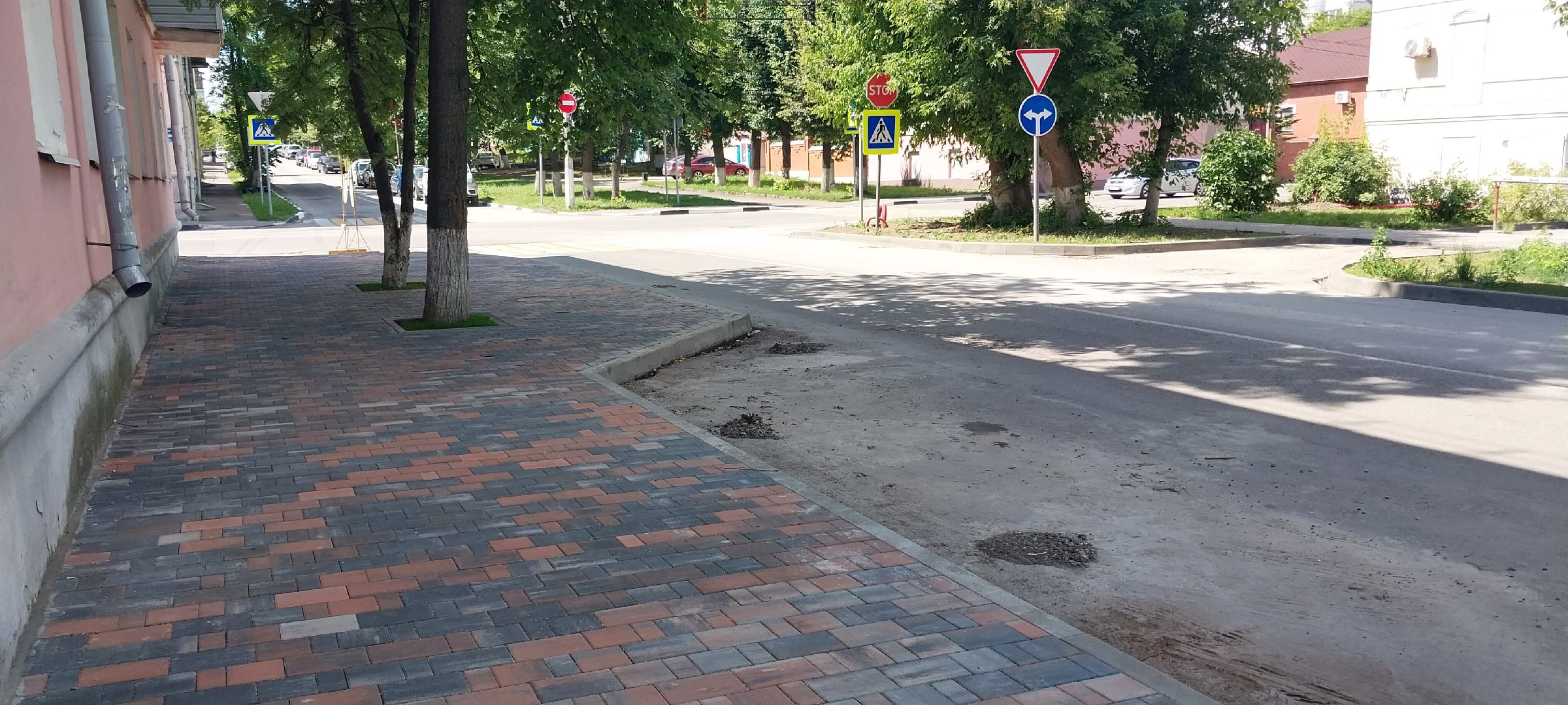 Коломна, дороги, тротуары, плитка