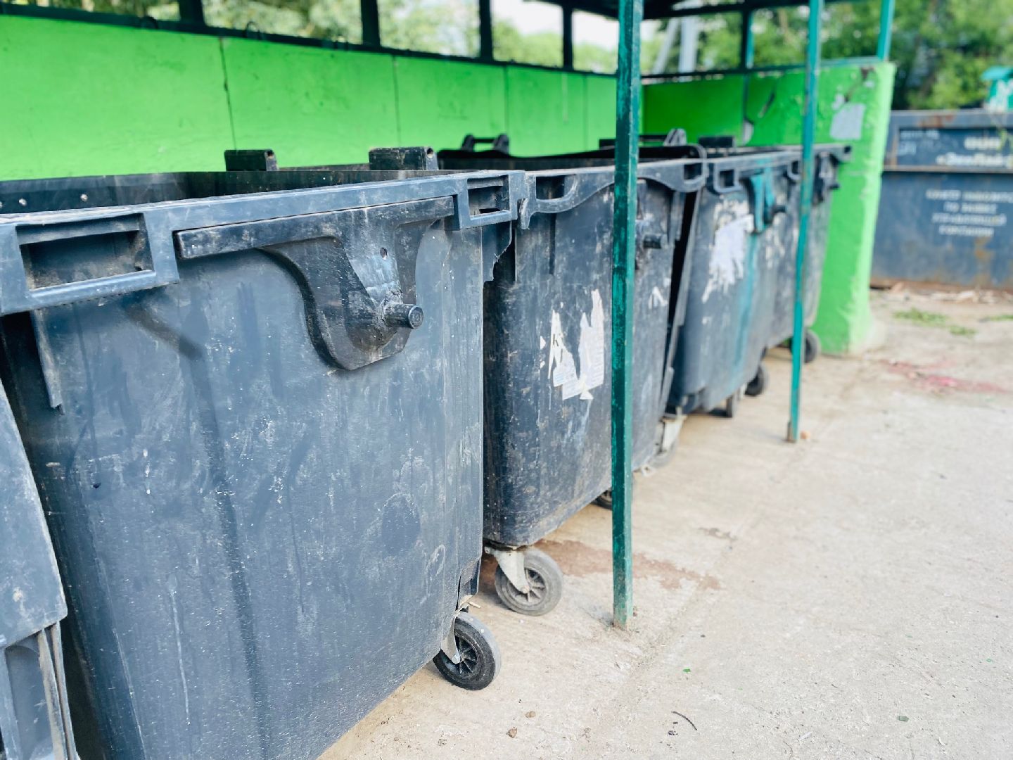 Домодедово, село Ильинское, контейнерная площадка, вывоз мусора