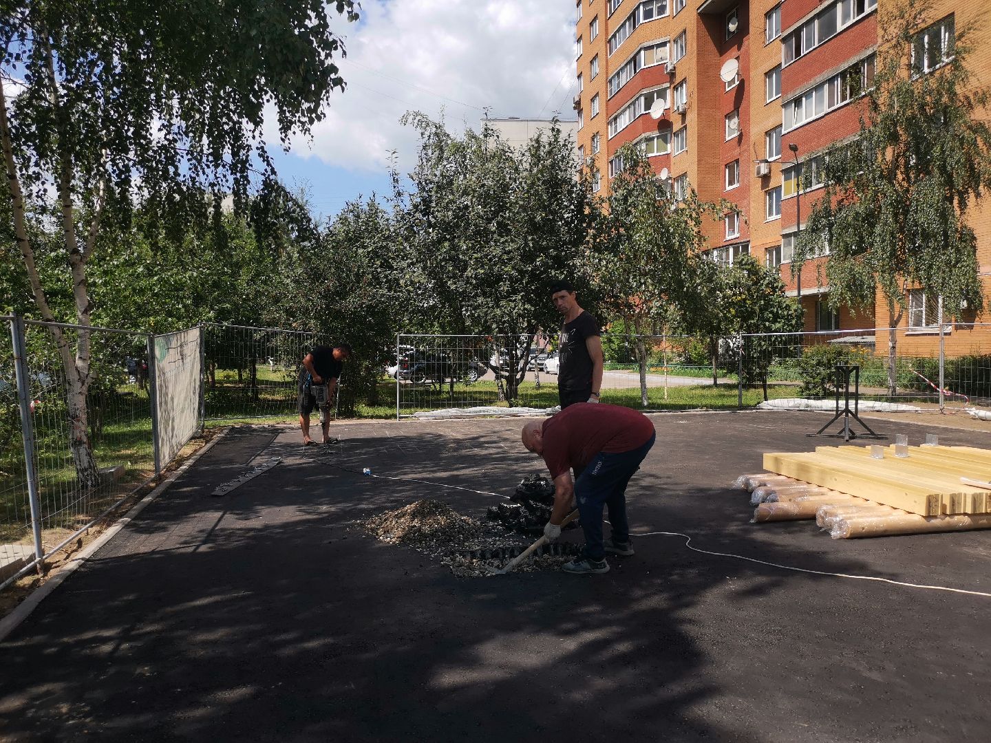 благоустройство дворов, Котельники