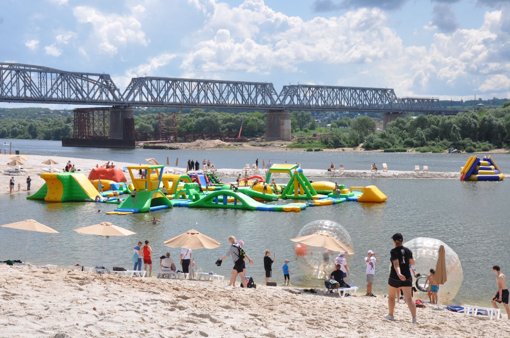 пляж, серпухов, экология, отдых, река, ока,