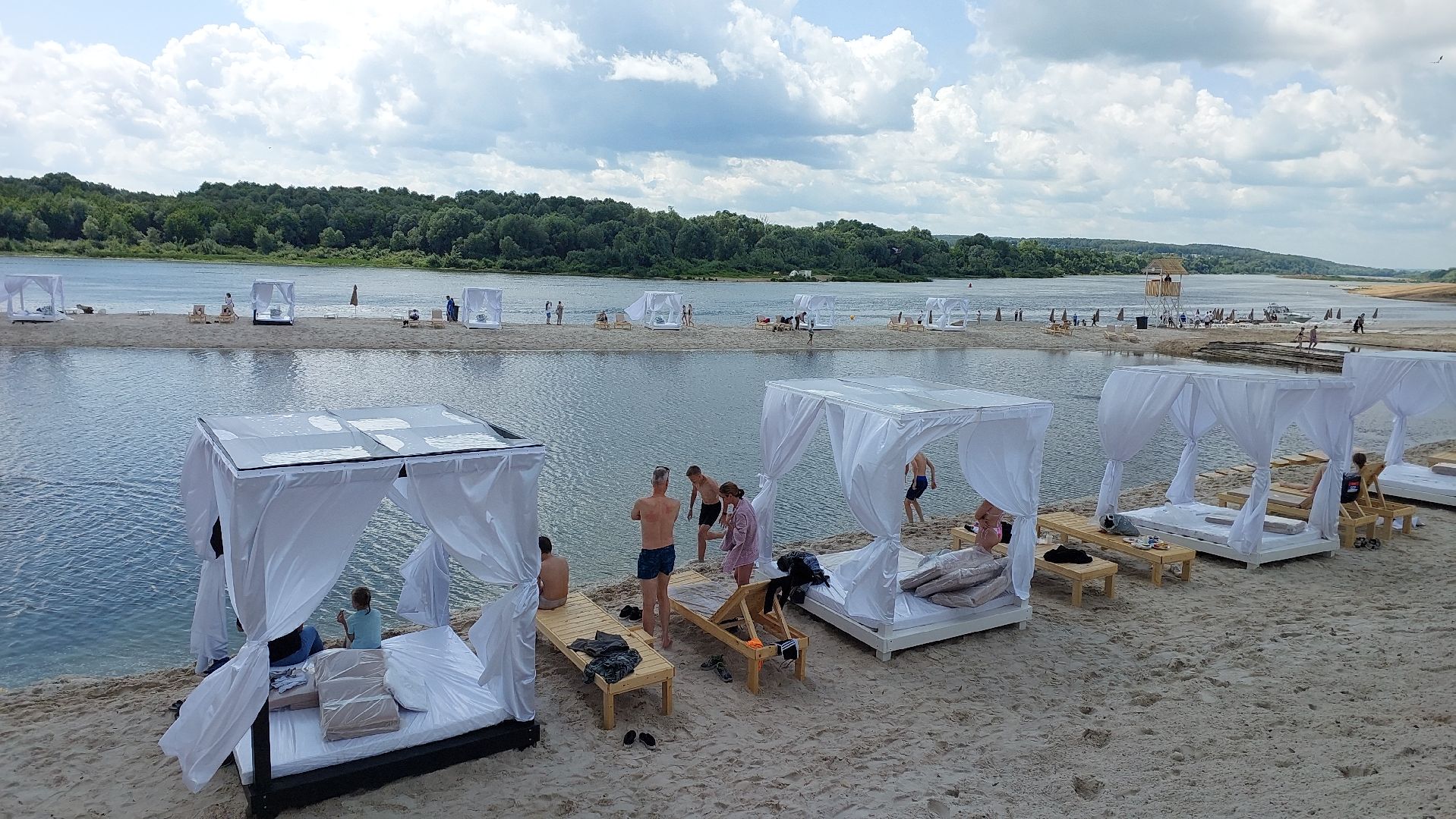 пляж, серпухов, экология, отдых, река, ока,