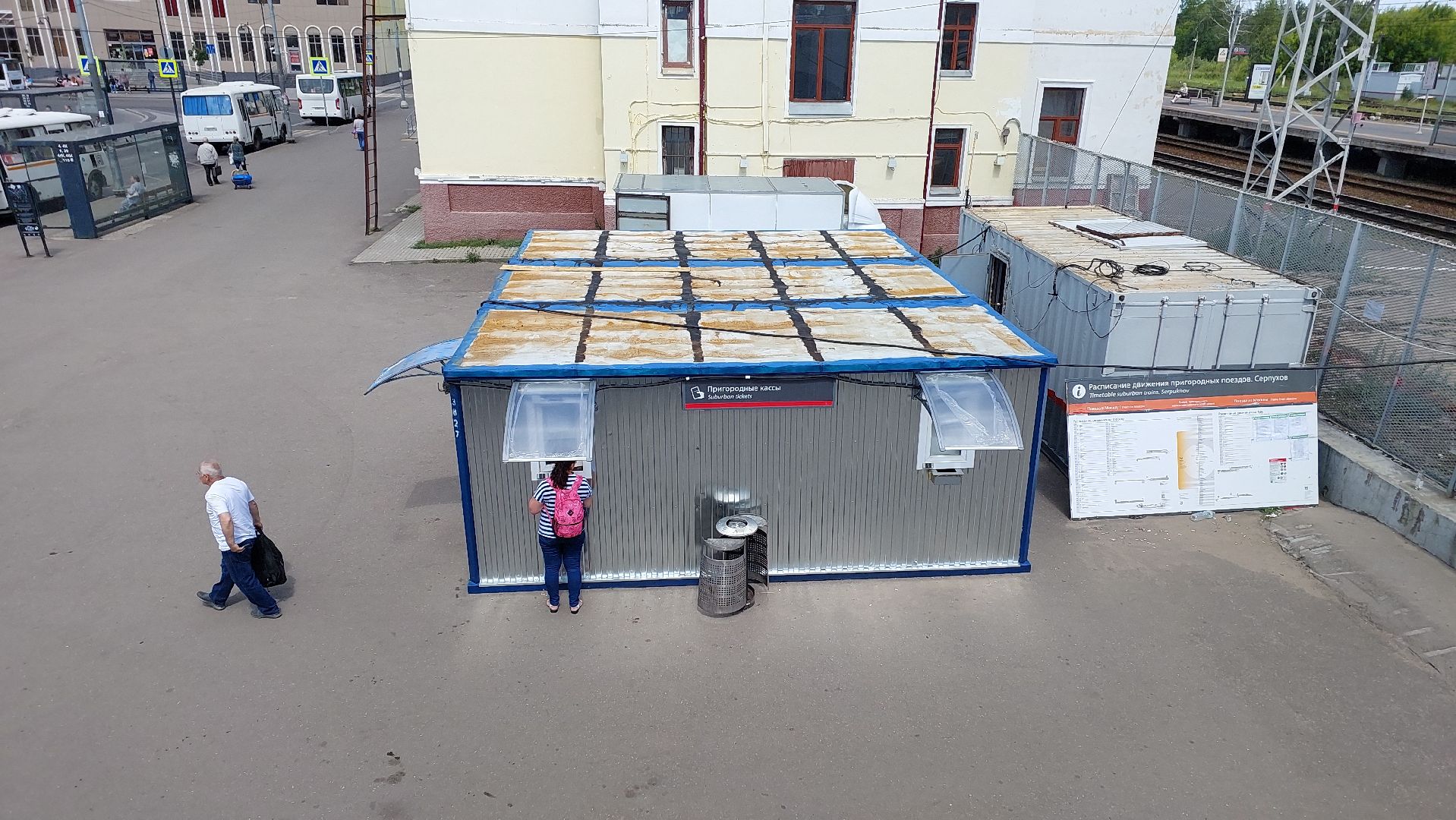 серпухов, железная дорога, вокзал, строительство, пешеходный переход, билетные кассы,