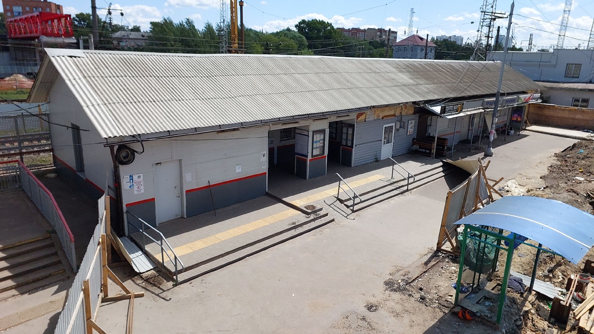 серпухов, железная дорога, вокзал, строительство, пешеходный переход, билетные кассы,