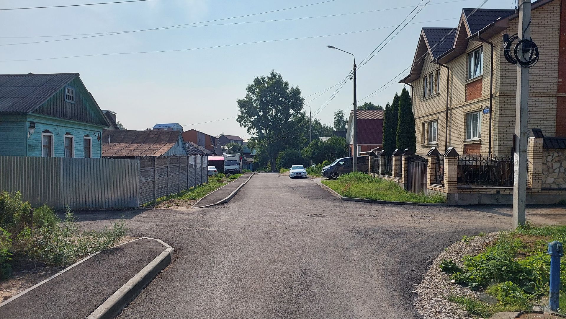 строительство дорог, серпухов, 2-й поселковый переулок, новый асфальт, дороги,