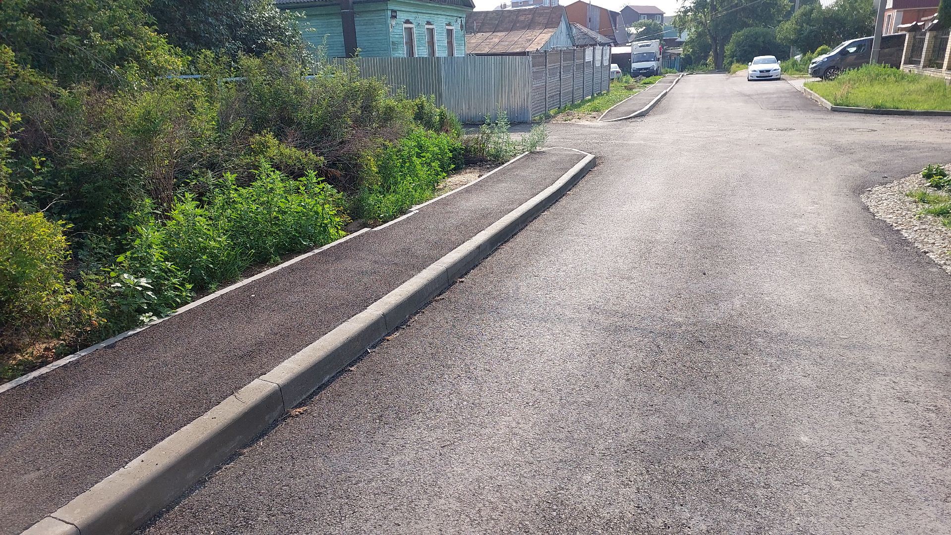 строительство дорог, серпухов, 2-й поселковый переулок, новый асфальт, дороги,