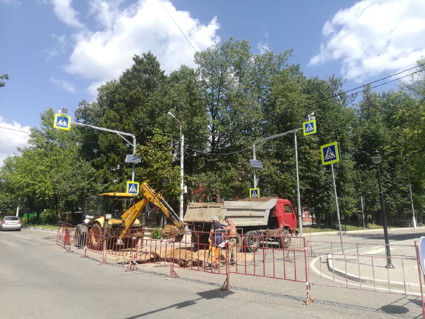 Звенигород, благоустройство, Звенигородская ремонтно-эксплуатационная бригада, ремонт водостока