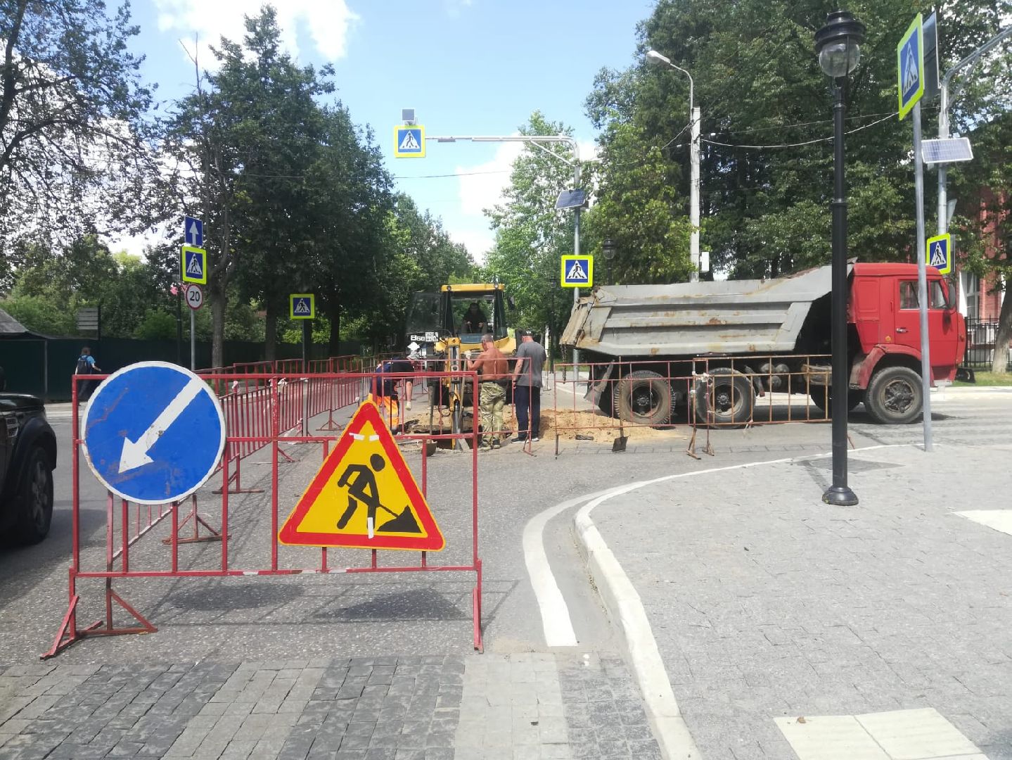 Звенигород, благоустройство, Звенигородская ремонтно-эксплуатационная бригада, ремонт водостока