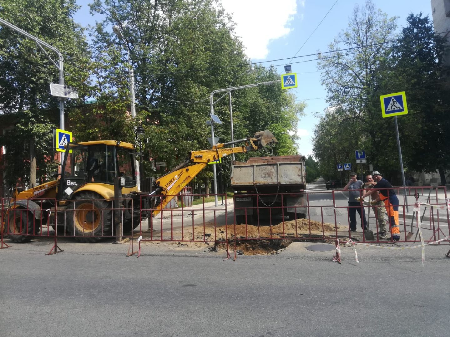 Звенигород, благоустройство, Звенигородская ремонтно-эксплуатационная бригада, ремонт водостока